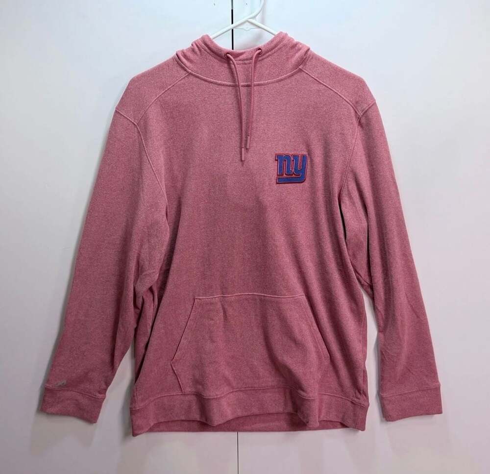 Antigua New York Giants Hoodie Size L Pink Pullover